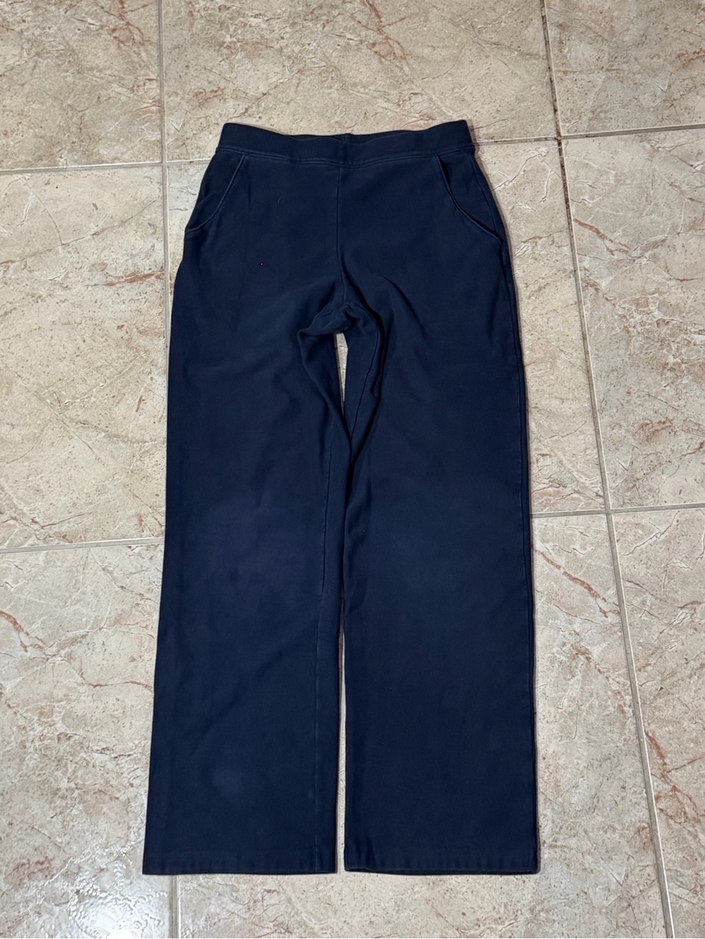 L.L.Bean Navy Straight Leg Knit Pants